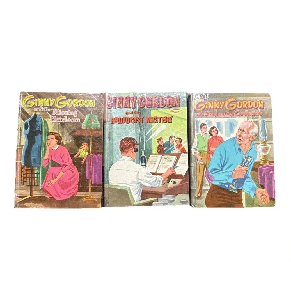 Lot 3-Ginny Gordon‎ Mysteries (J. Campbell) Vintage 1954 PIC
